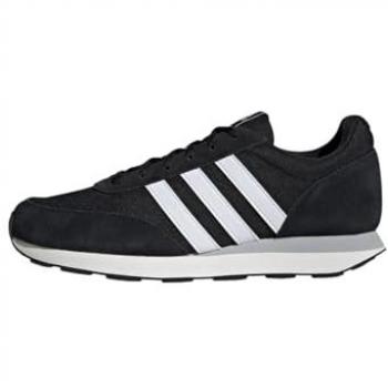 Zapatillas adidas Run 60s 3.0 hombre negro, estilo deportivo, confort, color negro puro con detalles en blanco, talla 40(2/3) EU