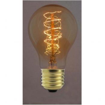 Cablematic - Bombilla Edison de filamentos incandescentes E27 220VAC 40W 60x109mm espiral