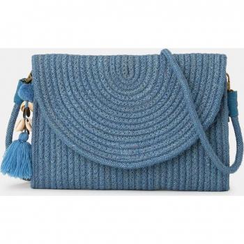 Bolso de mano yute Caribe en tono azul marino
