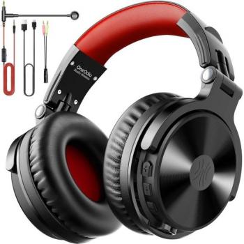 Auriculares Oneodio 110h Inalámbricos Bluetooth 5.2 + Auriculares con Cable para Juegos 2 en 1 con Micrófono para PC, PS4 y Oficina