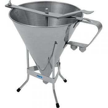 Embudo porcionador Saro modelo PT-3 - Inox - 1,8L - 3 boquillas