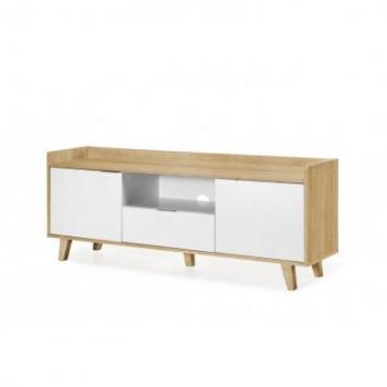 Aparador Serie Nórdica 2172 Topkit con 2 Puertas y un Cajón en Roble Blanco