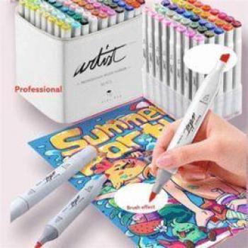 Set de Rotuladores Canvas Luxe Professional Brush Marker 80 Piezas