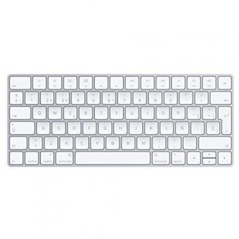 Teclado Apple Magic Inalámbrico Bluetooth QWERTY en Español - Blanco (MLA22Y/A)