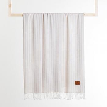 Manta decorativa El Caballo Osuna - Plaid de 130 x 170 cm en color beige