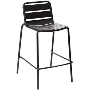 Silla Alta Apilable Acero Phuket Antracita