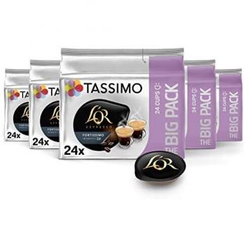 Tassimo Cápsulas de Café L’OR Fortissimo Big Pack | 120 Cápsulas Compatibles con Cafetera Tassimo