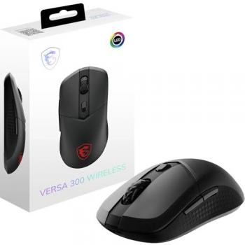 MSI Versa 300 W - Ratón Gaming Inalámbrico RGB Ergonométrico con USB y Bluetooth