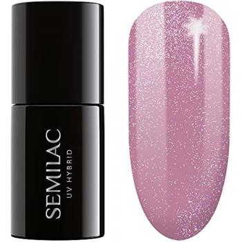 Esmalte Semipermanente UV Efecto Purpurina Semilac 319 Rosa Polvo 7ml