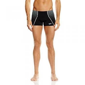 Speedo Fit Pinnacle V Aquashort - Bañador para hombre, color negro / azul, talla 32
