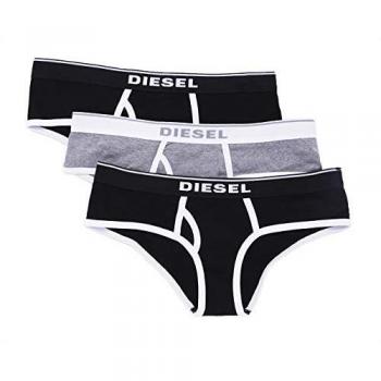 Diesel Mujer Slips 3er Pack - Ufpn Oxi-Threepack, Panties, XS-L - Negro/Gris - Más Colores, XS