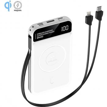 Powerbank DAM 10.000mAh con carga inalámbrica de 5W