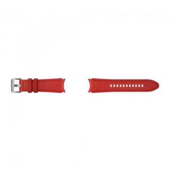 Correa Híbrida de Cuero Rojo para Galaxy Watch 20mm S/M