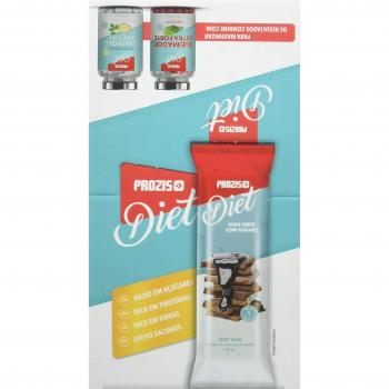 Prozis Diet Bar 12x35g - Delicioso Aperitivo Doble Chocolate - Rico en Proteína y Bajo en Hidratos de Carbono y Azúcares - Ideal para las Dietas de Pérdida de Peso y Libre de Culpa