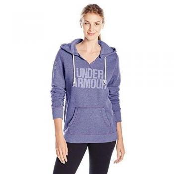 Under Armour Favorite Fleece Hoodie - Top de manga larga para mujer, color dorado, talla XS