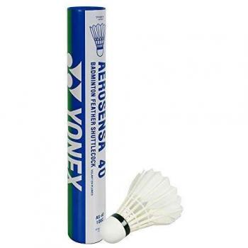 Volantes de Bádminton Yonex Aerosensa 40 - Pack de 12, Alta Velocidad y Precisión