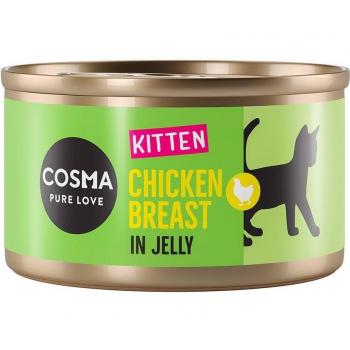 Pack Ahorro: Cosma Original Kitten 24 x 85 g - Pechuga de pollo
