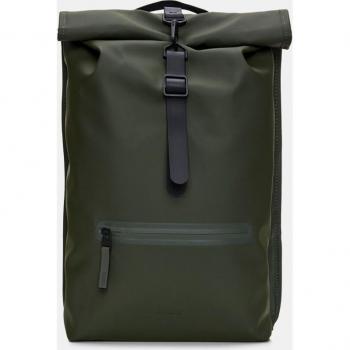 Rains Rolltop Rucksack Large Waterproof Backpack Military Green