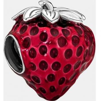 Charm Pandora Moments Fresa Brillante 791681C01 de Plata de Ley