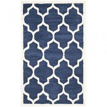 Safavieh Amherst Navy and Beige Indoor Outdoor Rug - 3' x 5'
