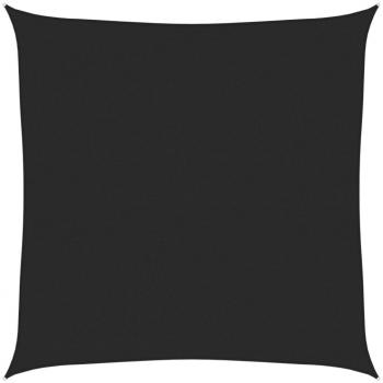 Toldo de vela HDPE negro 160 g/m² 4x4 m