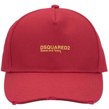 Dsquared2 Men's Red Sweat and Tears Logo Baseball Cap - One Size