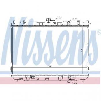 Radiador de refrigeración del motor NISSENS 66639
