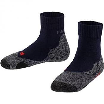 Falke TK2 Short Children's Trekking Socks - Unisex Comfort and Protection - Marine Blue 23-26