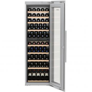 Vinoteca integrable Liebherr EWTDF3553 para 80 botellas, con control de temperatura electrónico, iluminación LED, estantes de madera y sistema de refrigeración eficiente