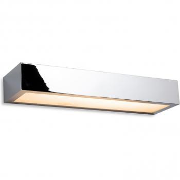 Aplique de baño Zulu Chrome con difusor cristal opal 1 bombilla 4,7cm IP44