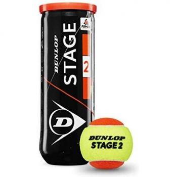 Dunlop Mini Tennis Stage 2 Orange Training Balls - 3 Ball Tube