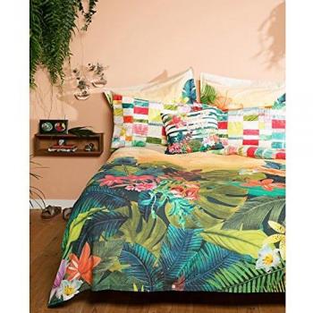 Desigual.- Funda nordica Sauvage 240 x 220 cm + 2 fundas de almohada 50 x 85 cm para cama de matrimonio