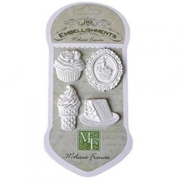 Resina abbellimenti 4/Pkg-dolce vita dolce tratta 1,625 X1.375