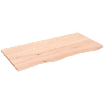 Estantería de pared 100x50x2 cm madera maciza de roble sin tratar