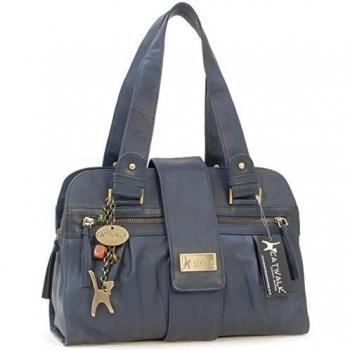CATWALK COLLECTION - ZARA - Bolso de mano - Cuero - Azul