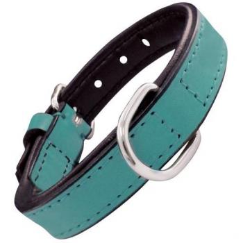 Collar de Lujo Acolchado Turquesa para Mascotas